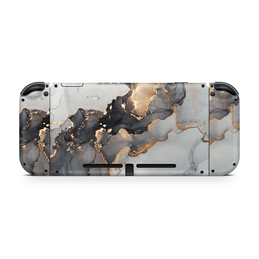 Black Marble Nintendo Switch Skin