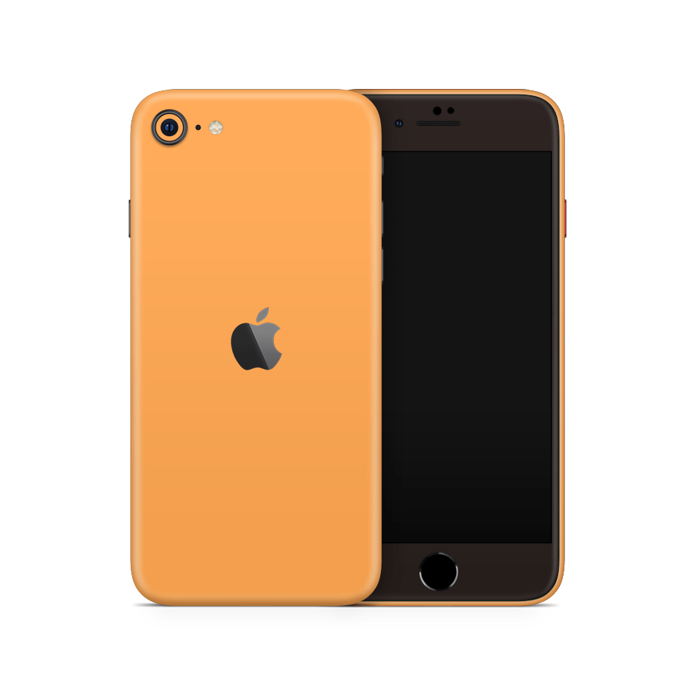 Retro Orange Apple iPhone Skins