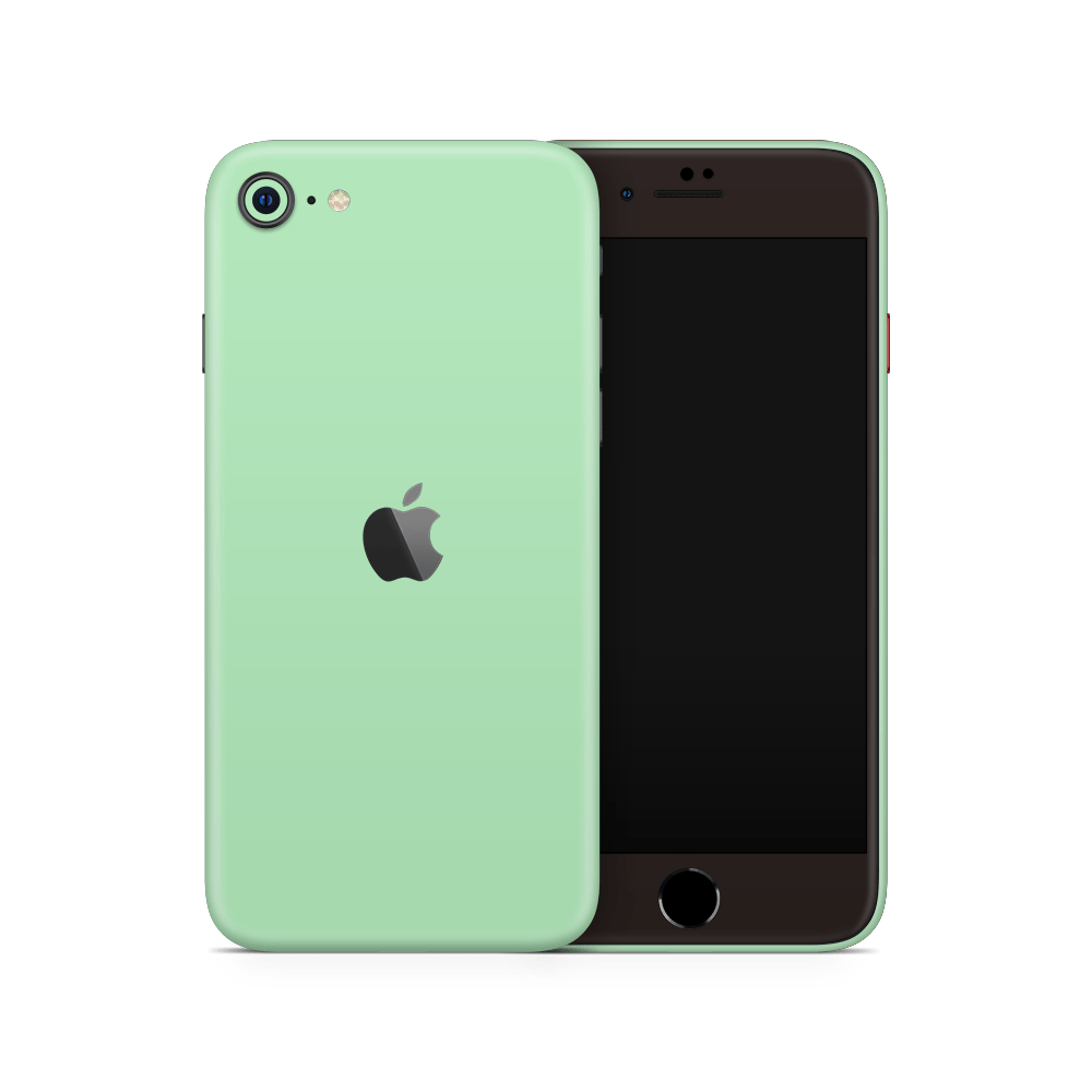 Pastel Green Apple iPhone Skins