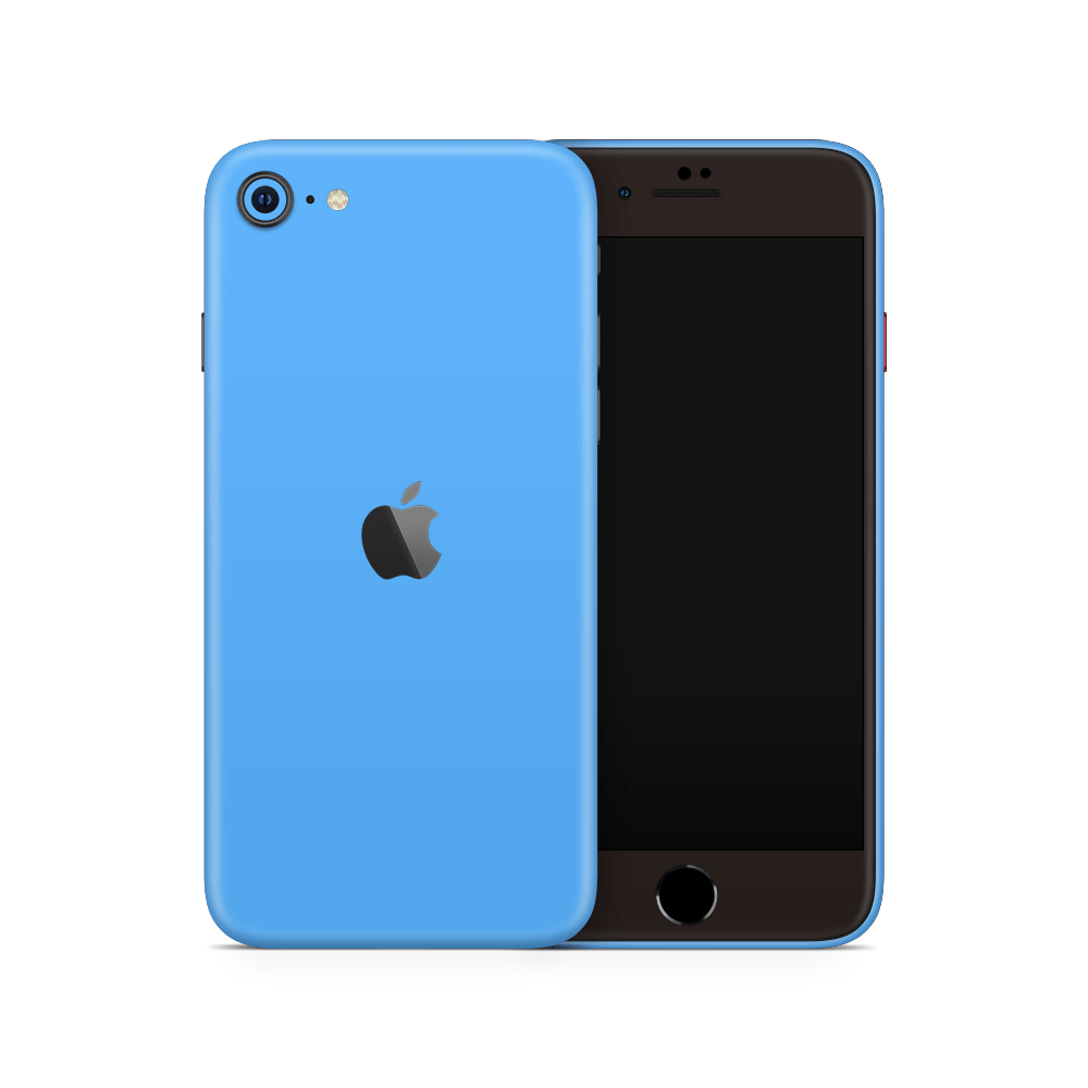 Electric Blue Apple iPhone Skins