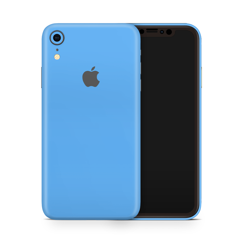 Electric Blue Apple iPhone Skins