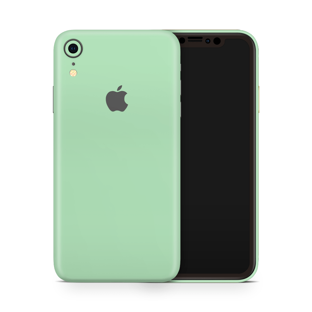 Pastel Green Apple iPhone Skins