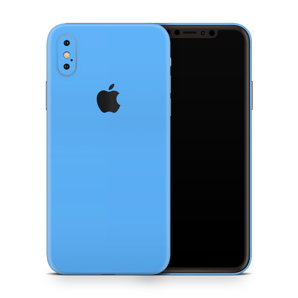 Electric Blue Apple iPhone Skins