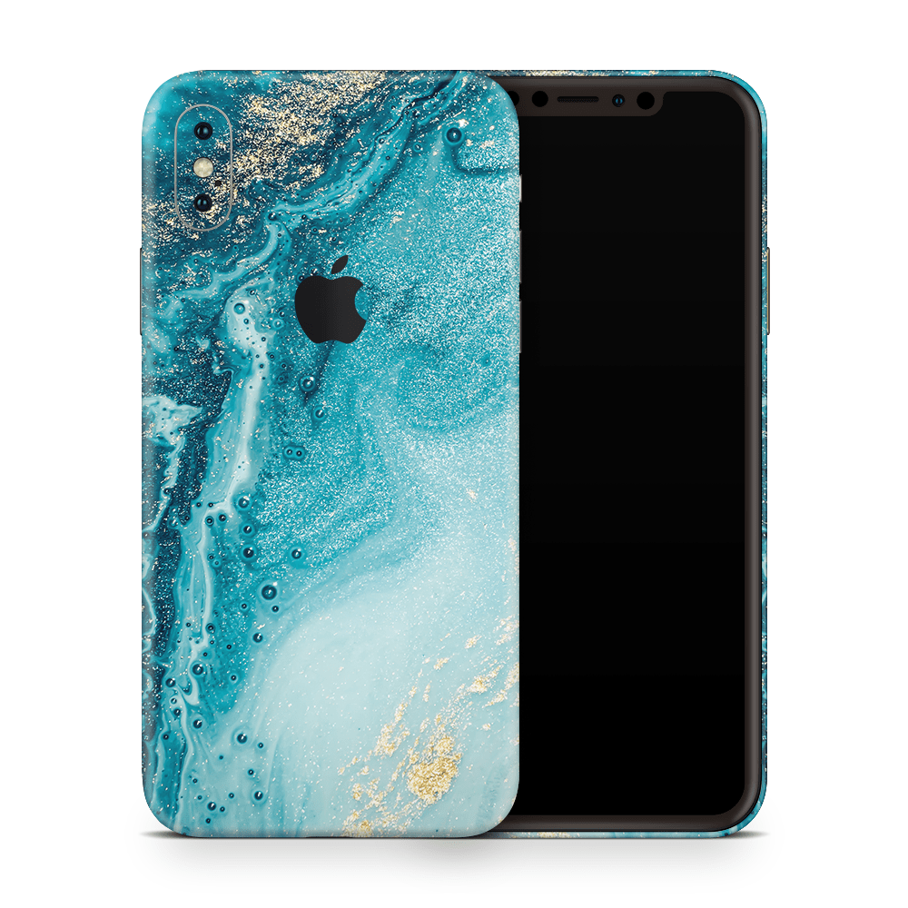 Aqua Beach Apple iPhone Skins
