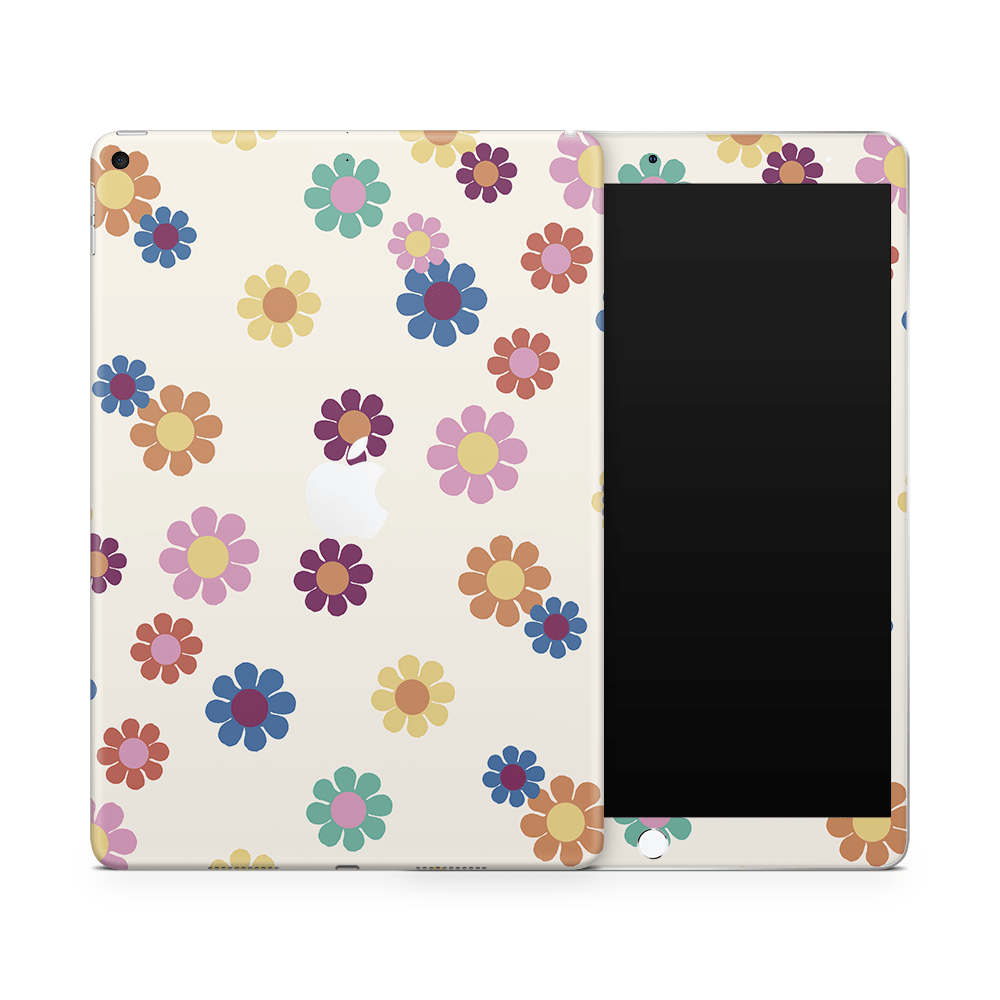 Rainbow Daisies Apple iPad Skin