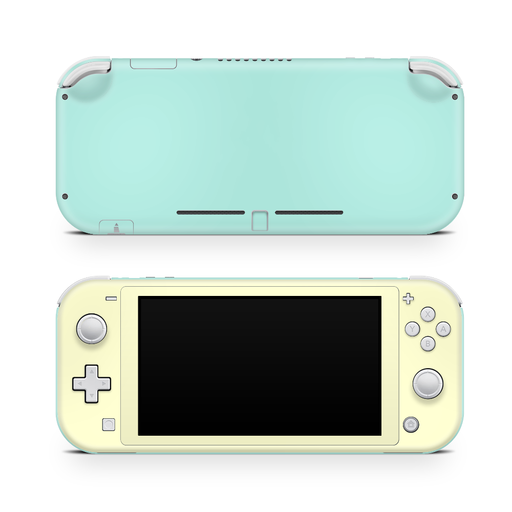 Yellow Mint Retro Pastels Nintendo Switch Lite Skin