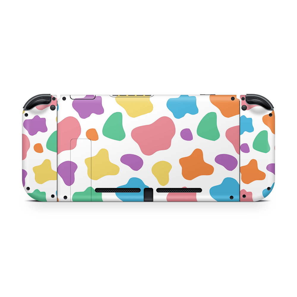 Rainbow Moo Moo Nintendo Switch Skin