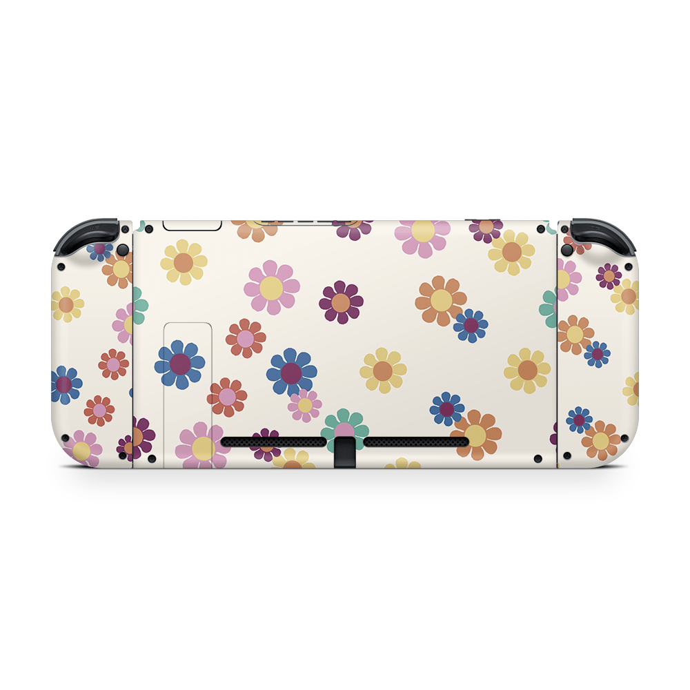 Rainbow Daisies Nintendo Switch Skin