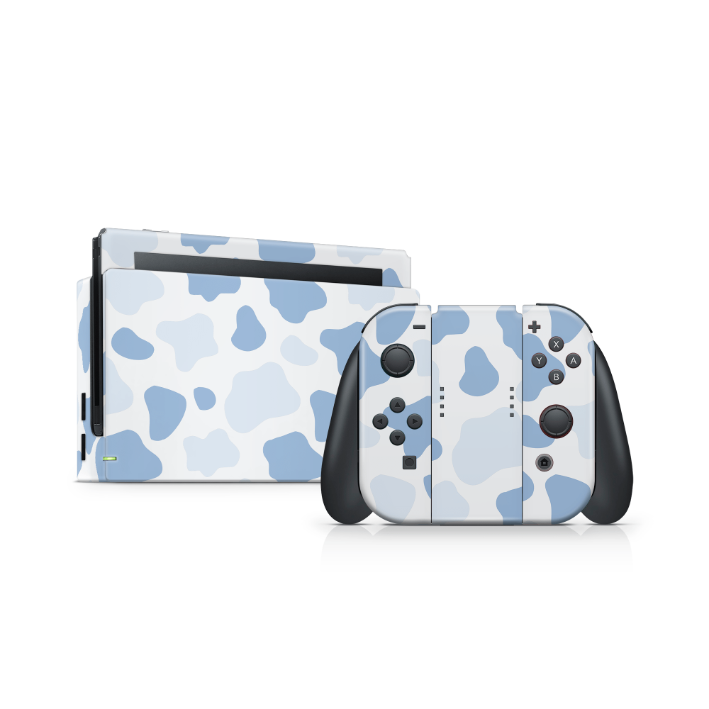 Blueberry Moo Moo Nintendo Switch Skin