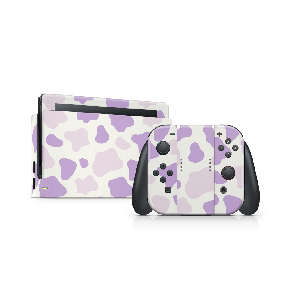 Lavender Moo Moo Nintendo Switch Skin