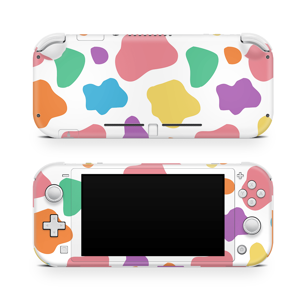 Rainbow Moo Moo Nintendo Switch Lite Skin