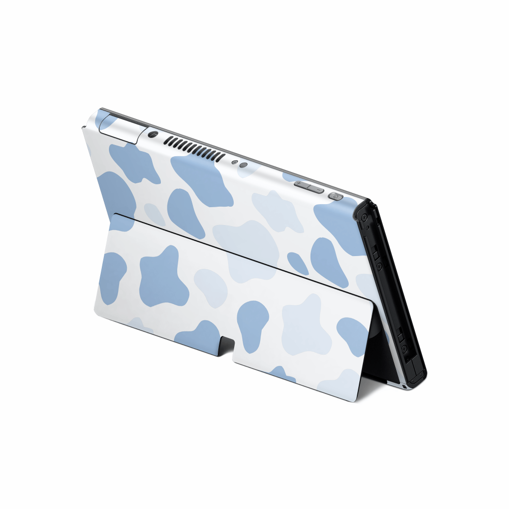 Blueberry Moo Moo Nintendo Switch OLED Skin