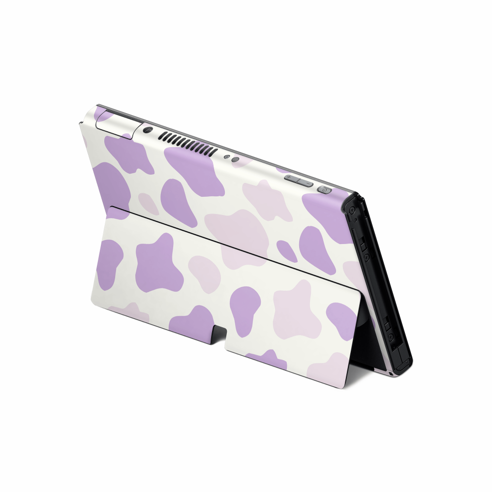 Lavender Moo Moo Nintendo Switch OLED Skin