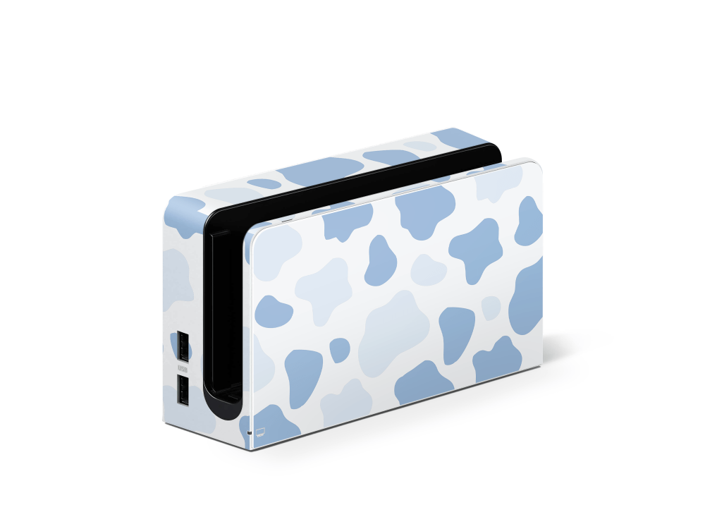 Blueberry Moo Moo Nintendo Switch OLED Skin