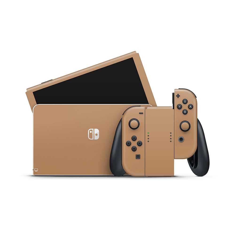 Milk Chocolate Nintendo Switch OLED Skin