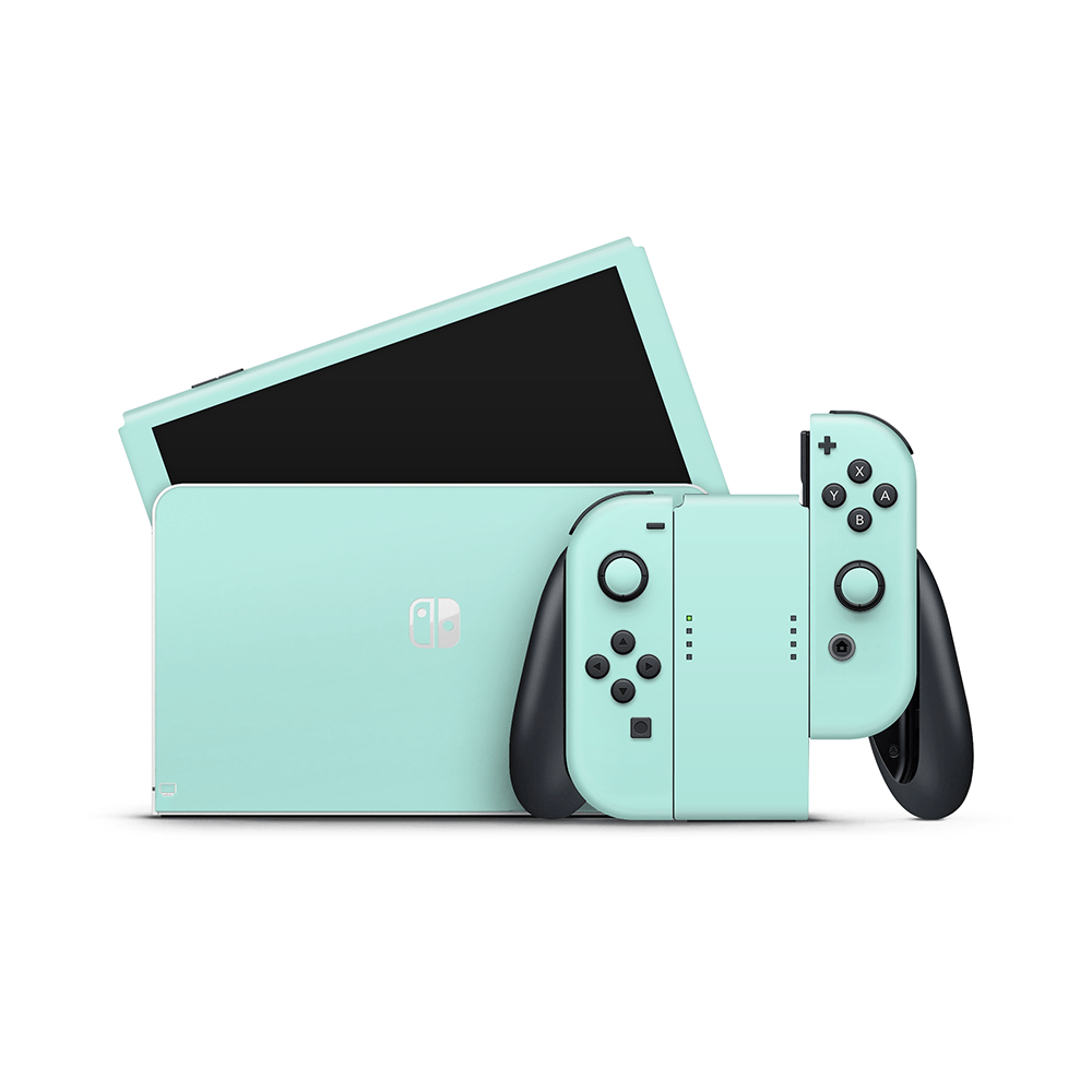 Cool Mint Nintendo Switch OLED Skin