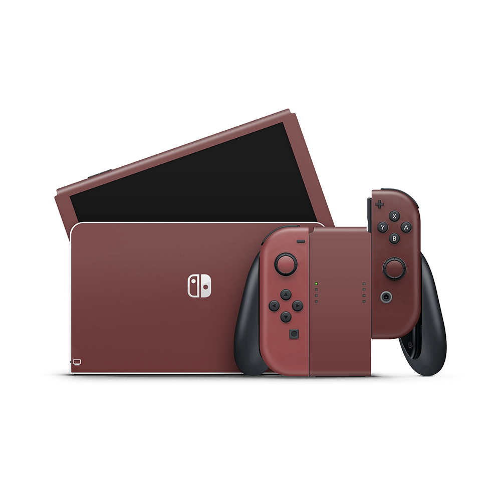 Velvet Maroon Nintendo Switch OLED Skin