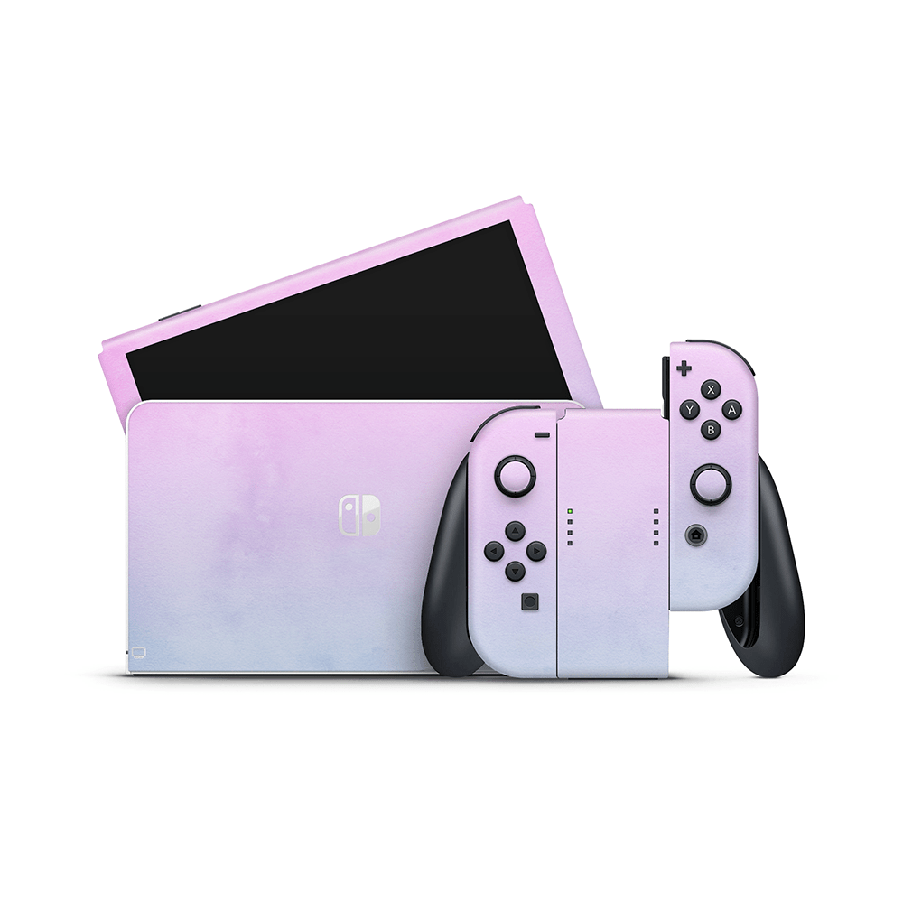 Lavender Mist Nintendo Switch OLED Skin