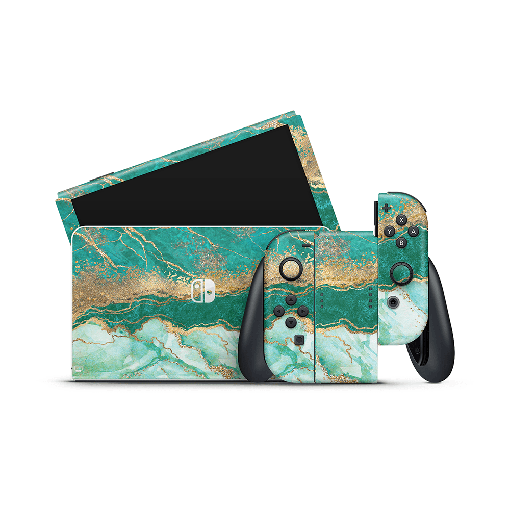 Emerald Beach Nintendo Switch OLED Skin