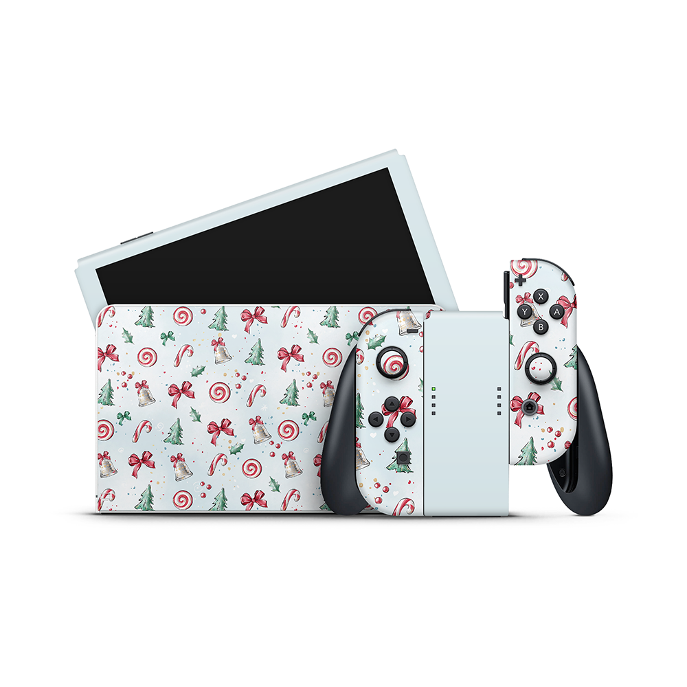 Frosty Festives Nintendo Switch OLED Skin