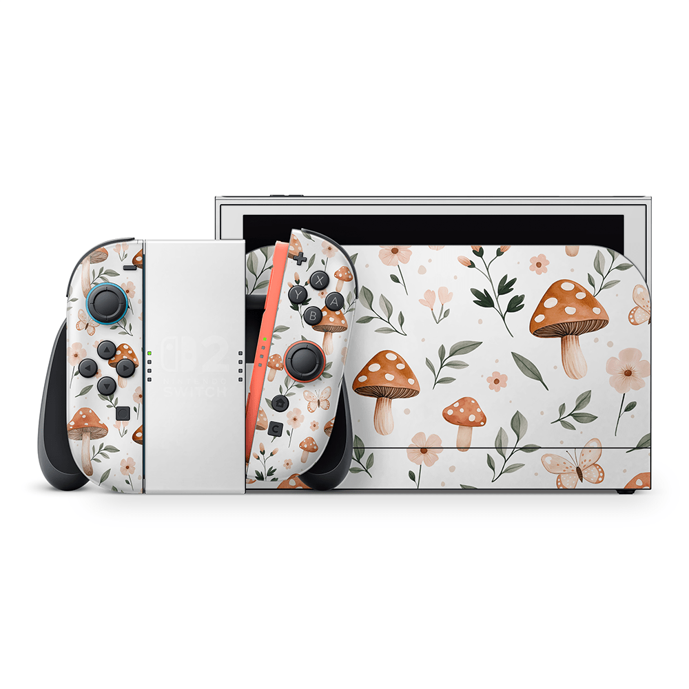 Spring Mushies Nintendo Switch 2 Skin