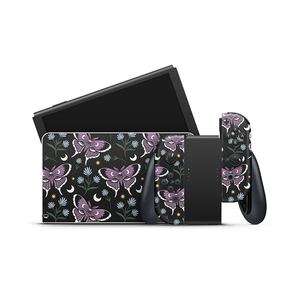 Dreamveil Moth Nintendo Switch OLED Skin
