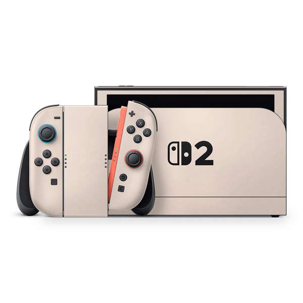 Nintendo Switch Lite クリーム色 Nintendo Switch Lite Skin Wrap Premium Vinyl Neutral Nude Beige