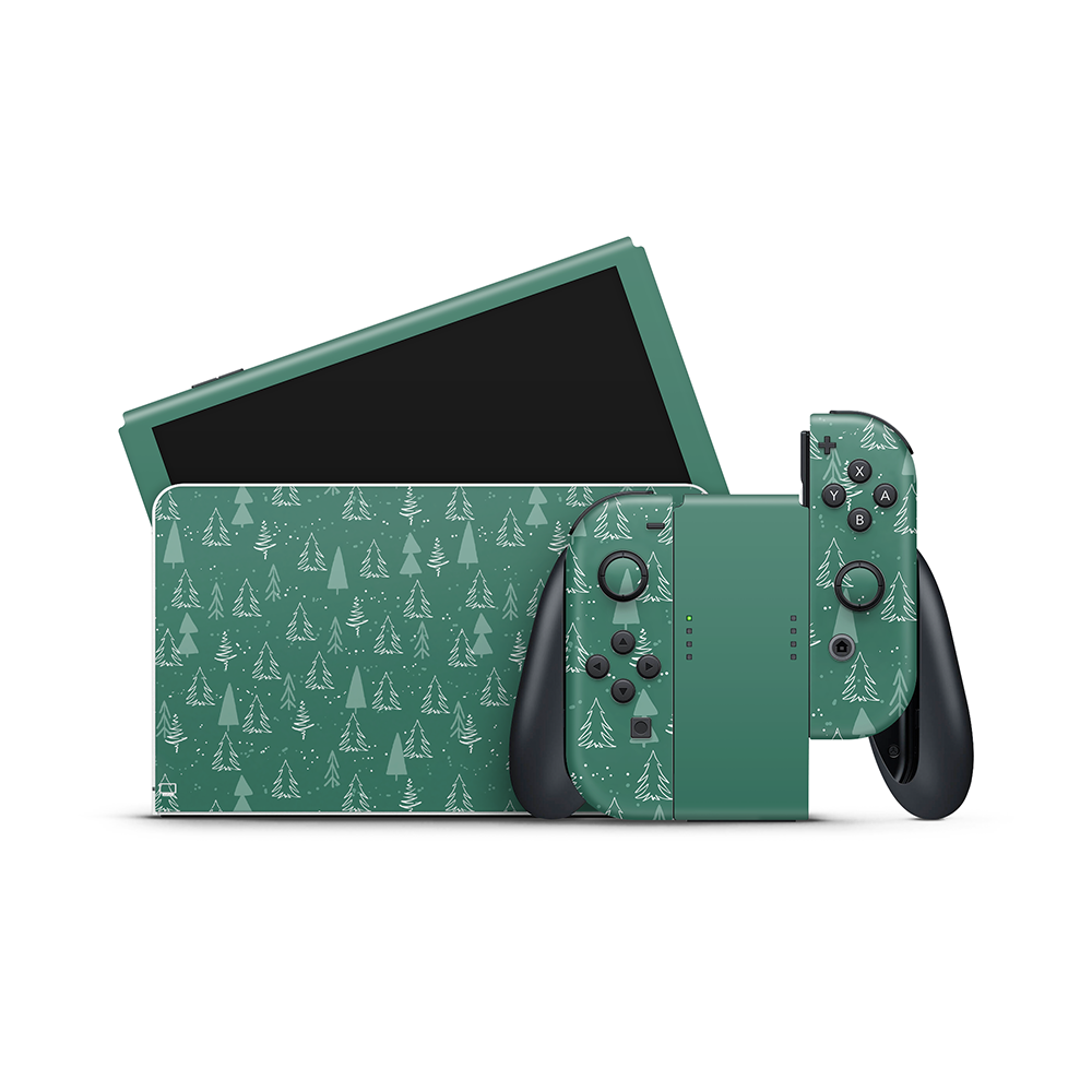 Evergreen Pine Nintendo Switch OLED Skin