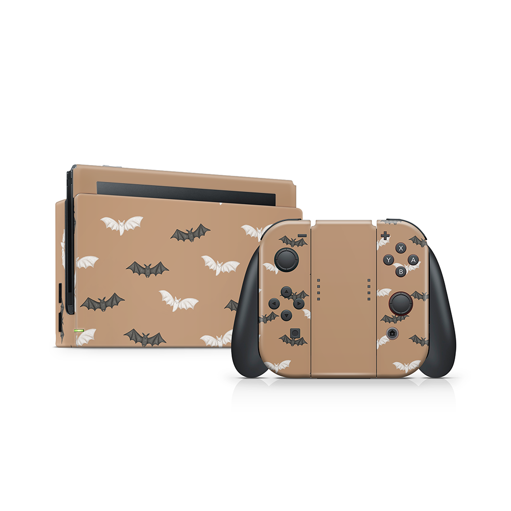 Phantom Bats Orange Nintendo Switch Skin