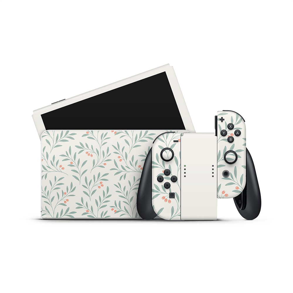 Olive Meadow Nintendo Switch OLED Decal Skin