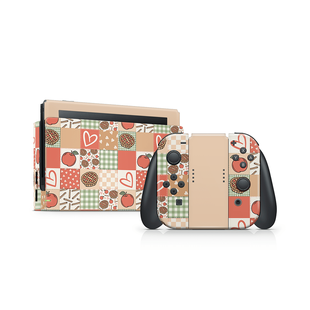 Cozy Pie Patchwork Nintendo Switch Skin