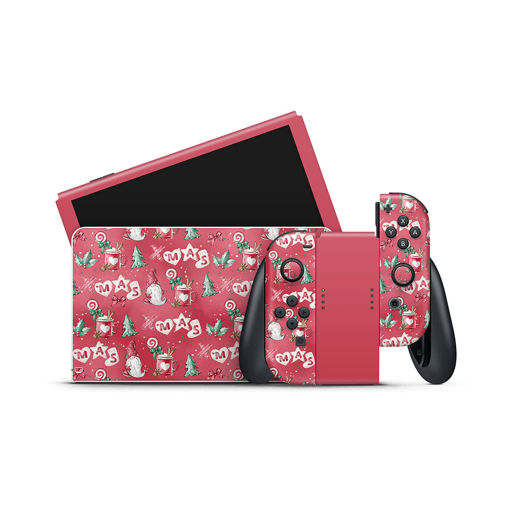 Jolly Gnomes Nintendo Switch OLED Skin