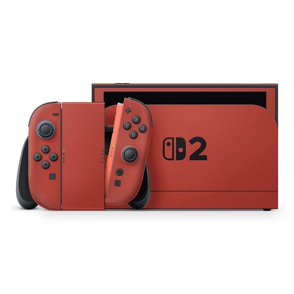 Cherry Red Nintendo Switch 2 Decal Skin Cherry Red Nintendo Switch 2 Decal Skin