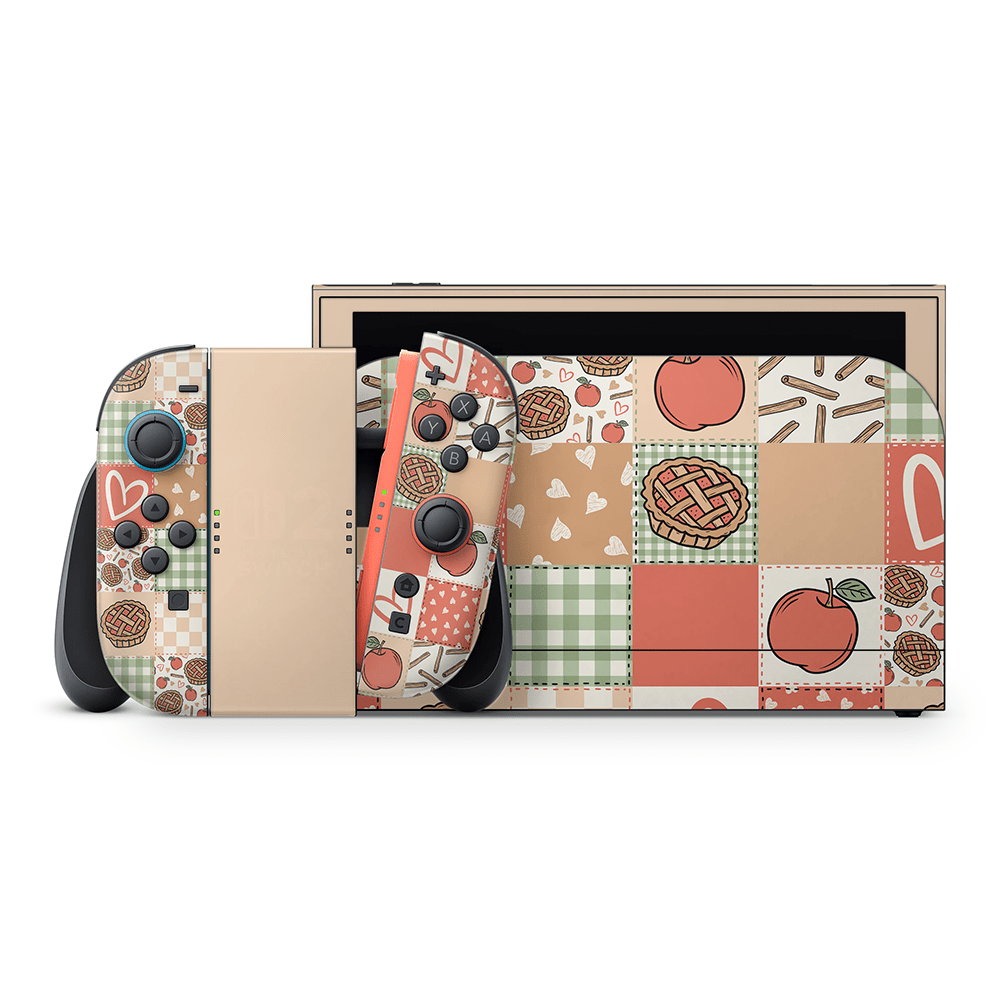 Cozy Pie Patchwork Nintendo Switch 2 Skin