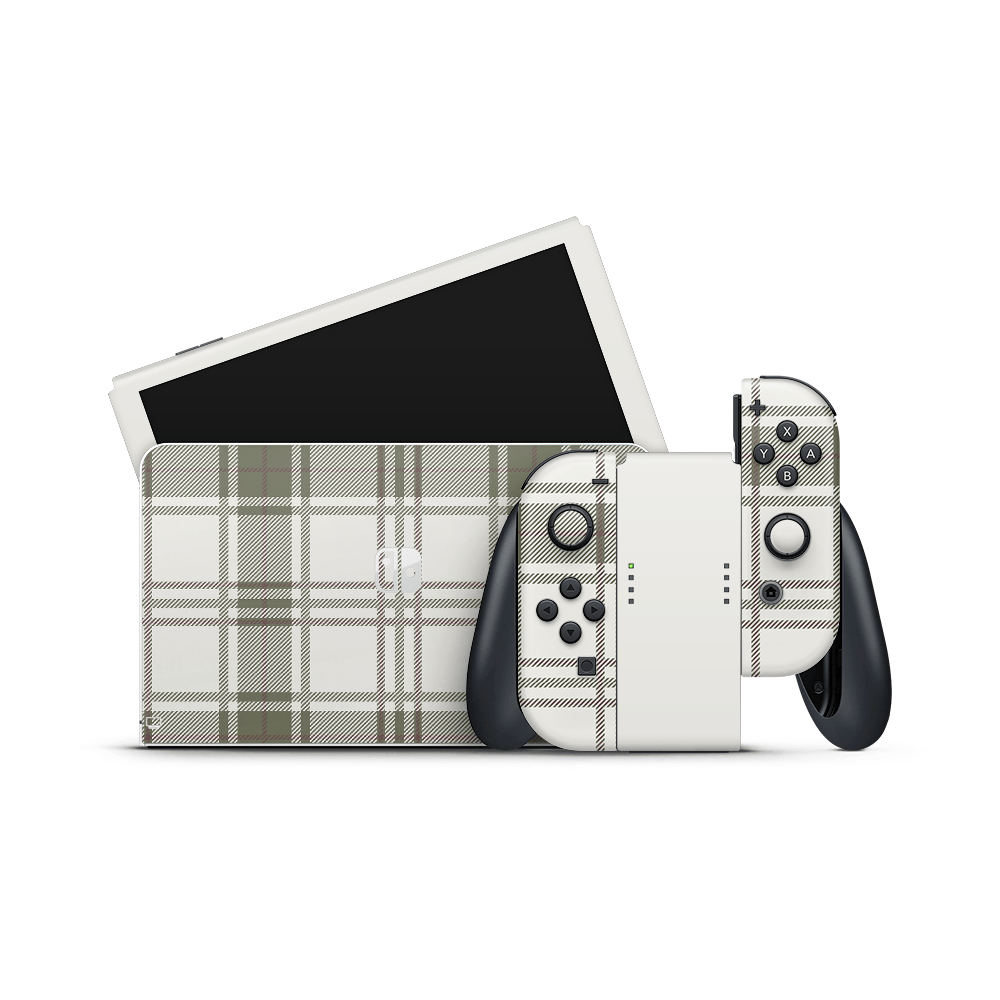 Forest Linens Nintendo Switch OLED Skin