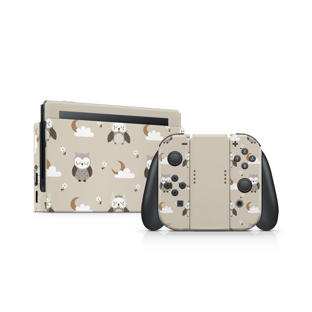 Midnight Owls Nintendo Switch Skin