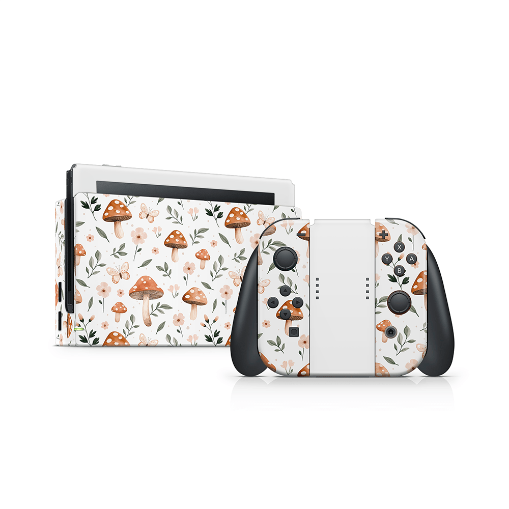 Spring Mushies Nintendo Switch Decal Skin