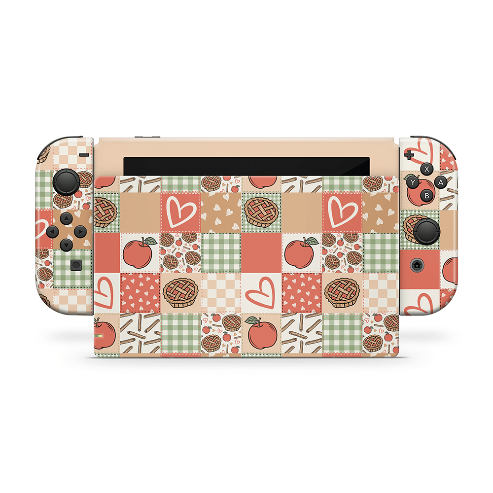 Cozy Pie Patchwork Nintendo Switch Skin