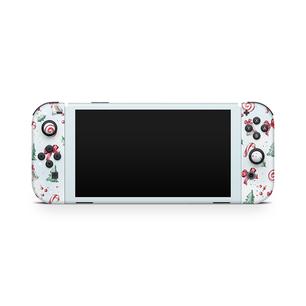 Frosty Festives Nintendo Switch OLED Skin