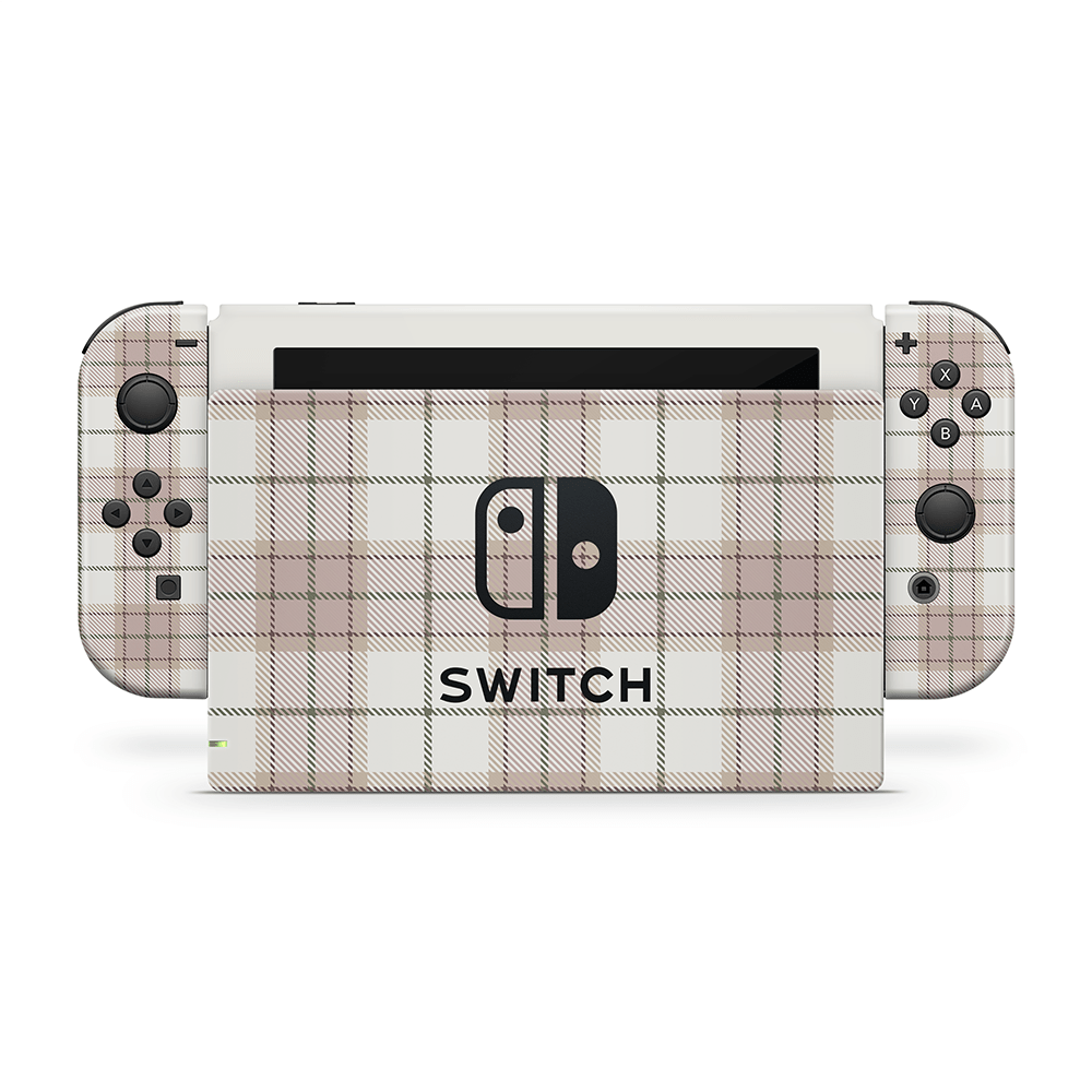 Mauve Linens Nintendo Switch Skin