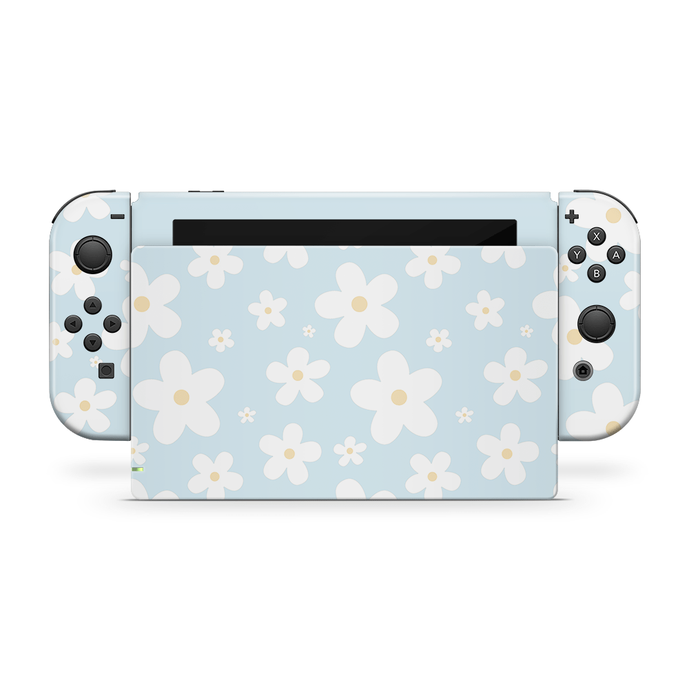 Serene Daisies Nintendo Switch Skin