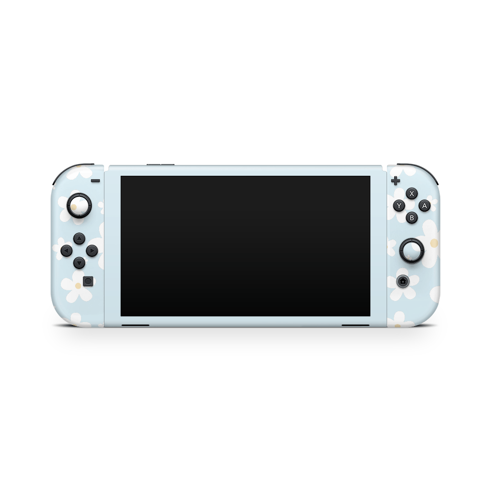 Serene Daisies Nintendo Switch OLED Skin