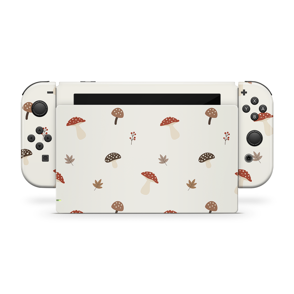 Autumn Mushies Nintendo Switch Skin