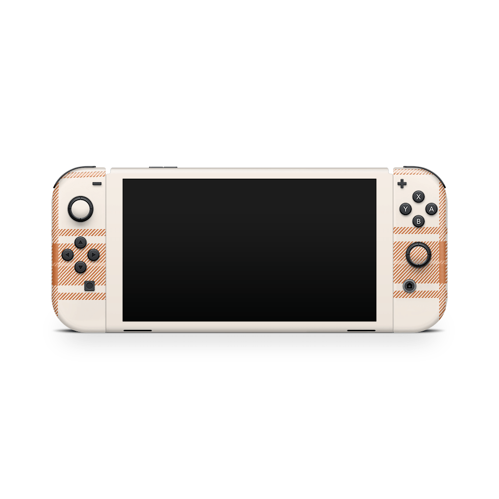 Saffron Linens Nintendo Switch OLED Skin