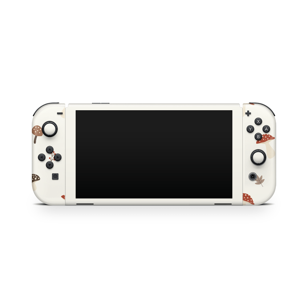 Autumn Mushies Nintendo Switch OLED Skin