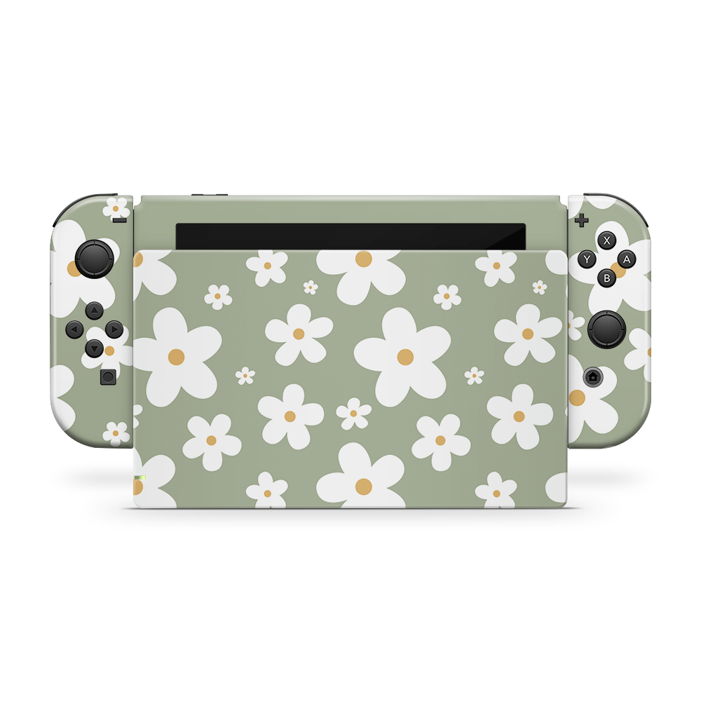 Verdant Daisies Nintendo Switch Skin