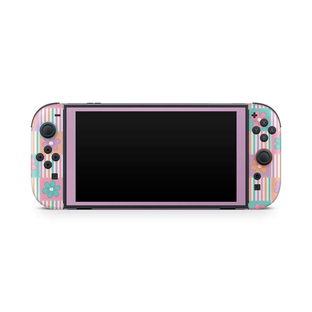 Daisy Patchwork Nintendo Switch 2 Skin