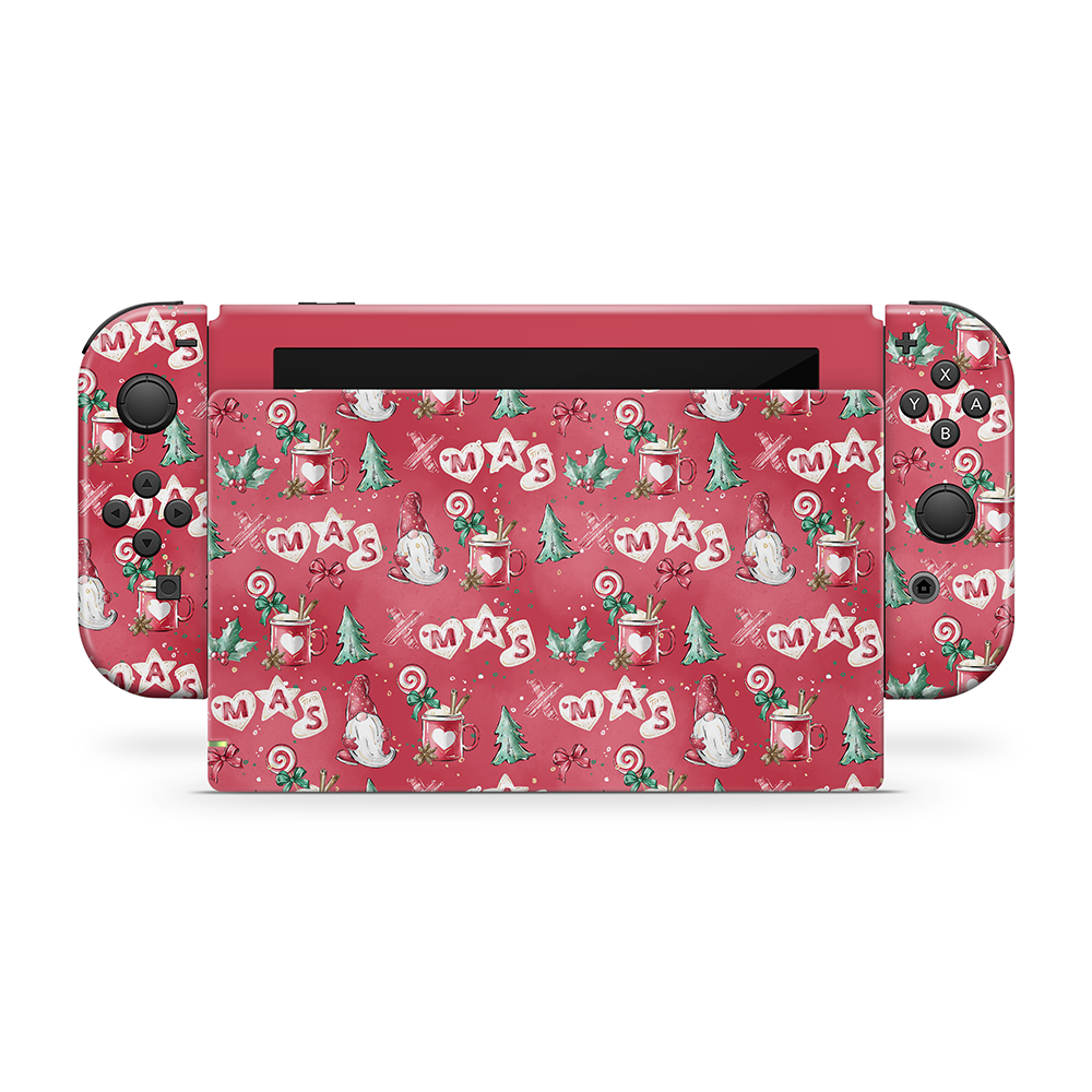 Jolly Gnomes Nintendo Switch Skin