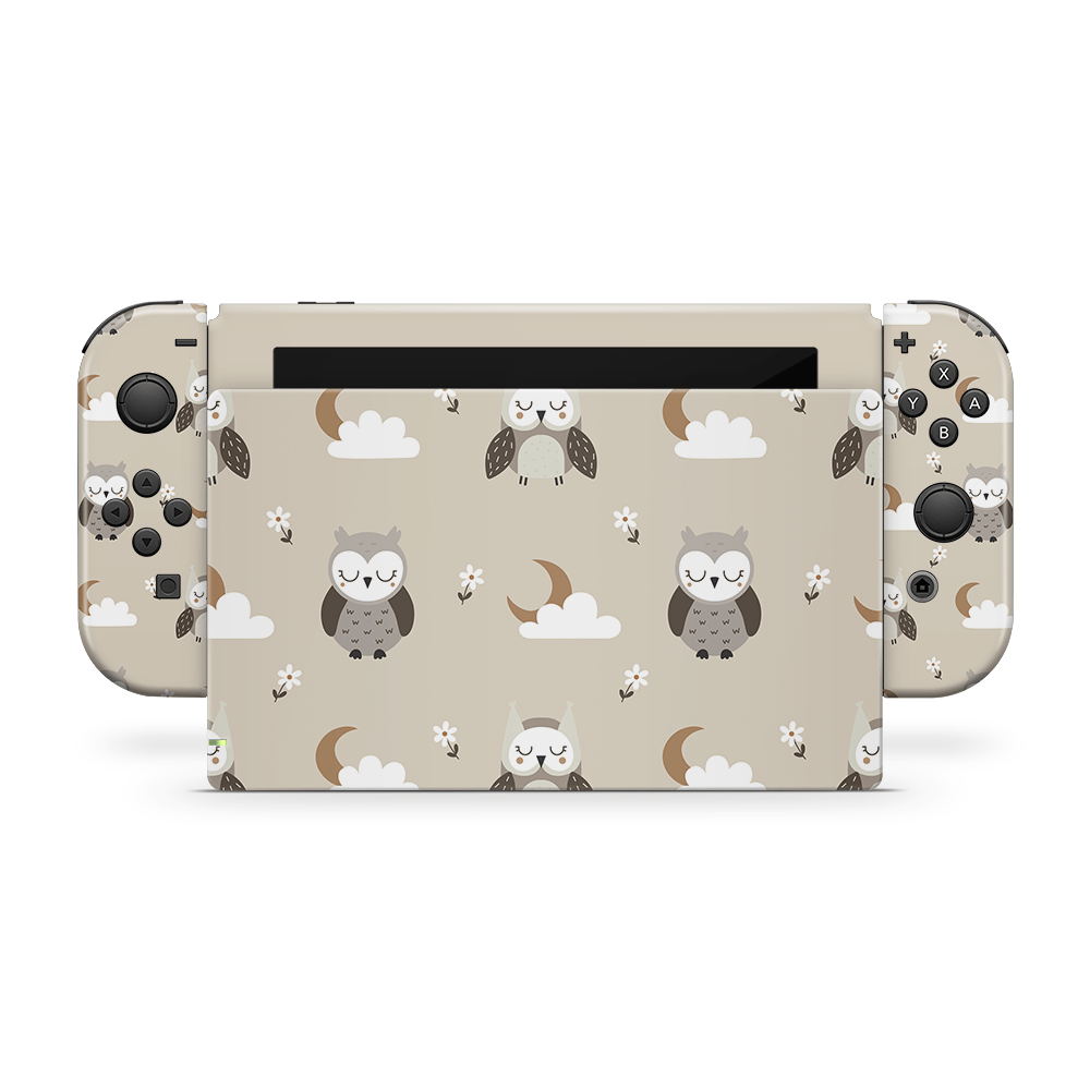 Midnight Owls Nintendo Switch Skin