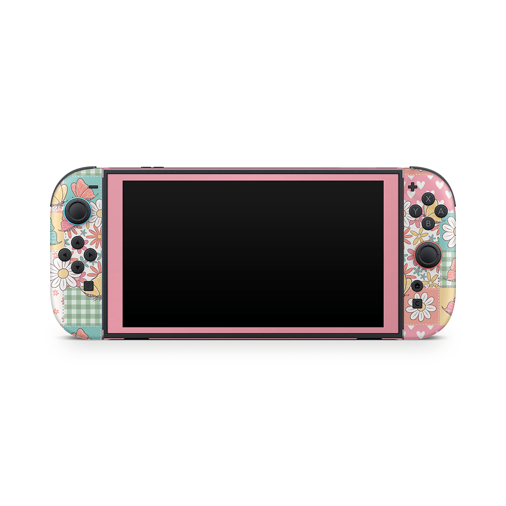 Butterfly Patchwork Nintendo Switch 2 Skin